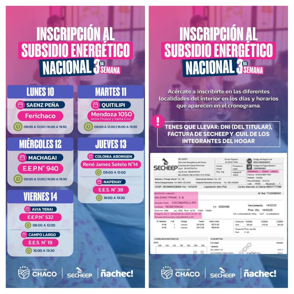 SECHEEP en Terreno, El *Gobierno del Chaco en cada rincón de la provincia* ⚡🏡  