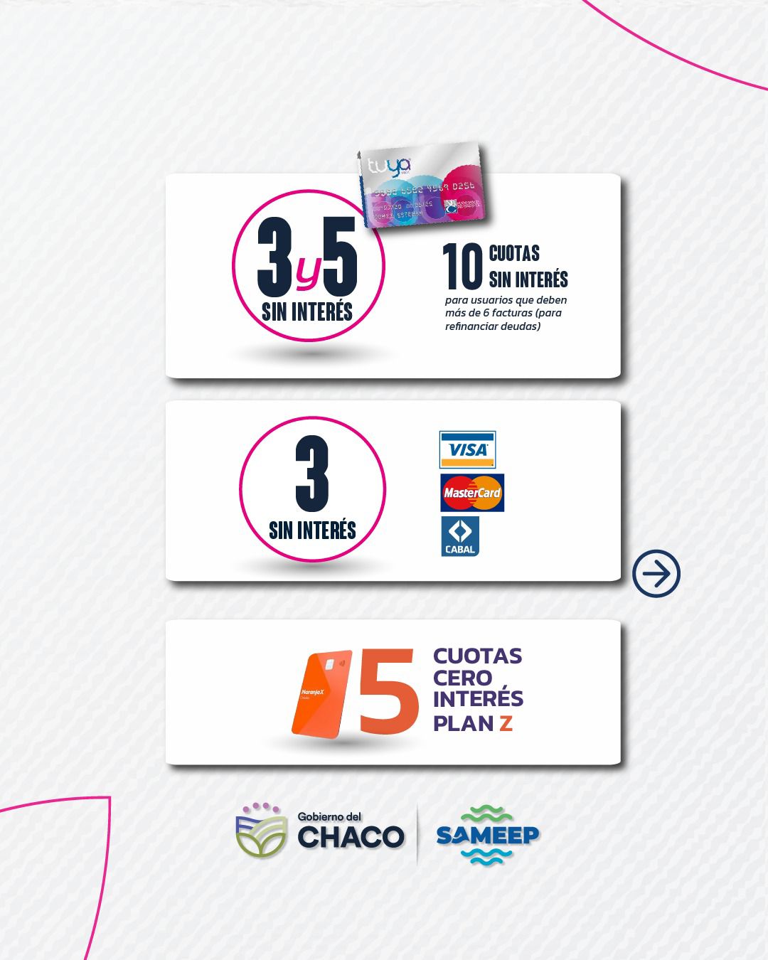 *FEBRERO CON BENEFICIOS: SAMEEP OFRECE PLANES ACCESIBLES PARA PARA REGULARIZAR DEUDAS*