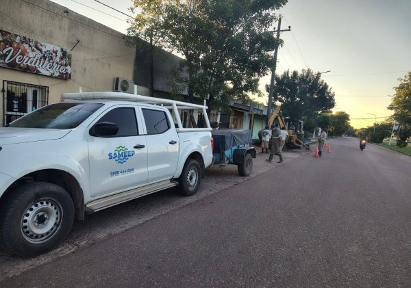 *LOS FRENTONES: SAMEEP REALIZO UN AMPLIO OPERATIVO PARA MEJORAR EL SERVICIO DE AGUA*