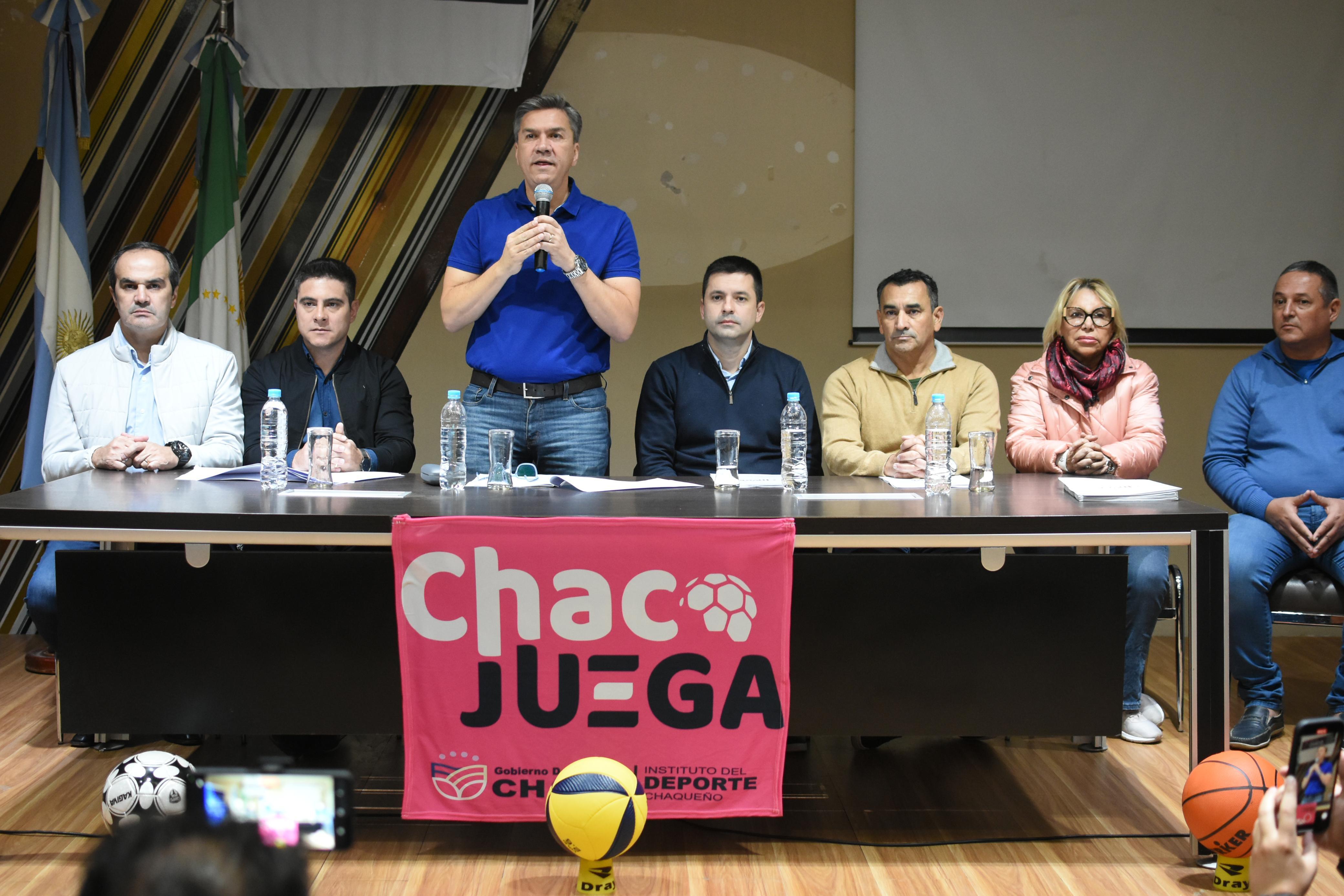 DESDE SÁENZ PEÑA: EL GOBERNADOR ZDERO ENCABEZÓ HOY EL LANZAMIENTO DE CHACO JUEGA, 2DA. EDICIÓN
