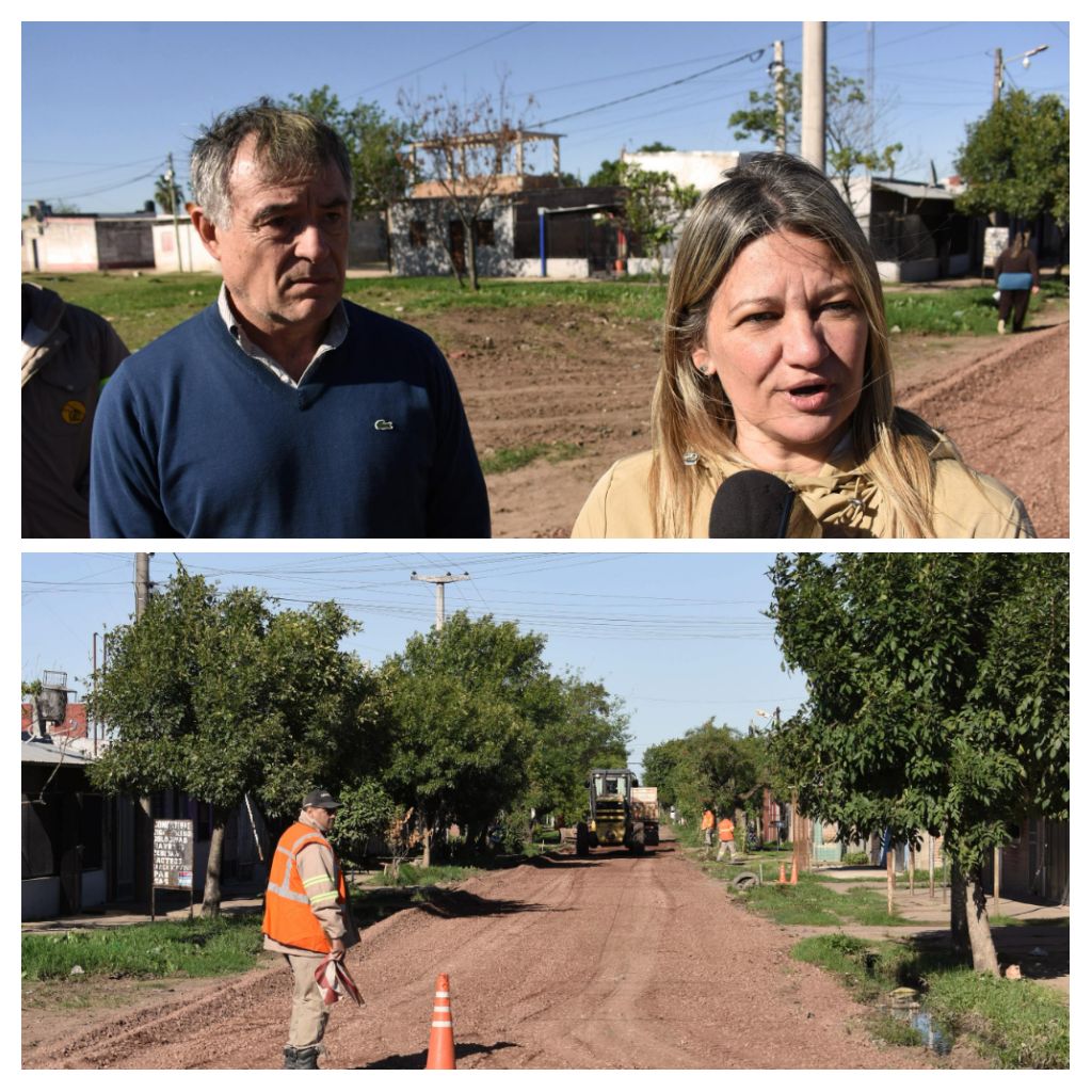 RESISTENCIA: CAROLINA MEIRIÑO, SECRETARIA GENERAL DE GOBIERNO, CONSTATÓ EL AVANCE DE OBRAS DE LAS CALLES PADRE CERQUEIRA Y BOGOTÁ