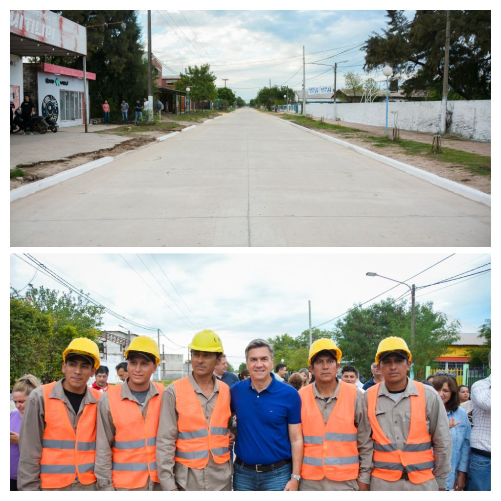 QUITILIPI: EL GOBERNADOR ZDERO INAUGURÓ NUEVAS CUADRAS DE PAVIMENTO