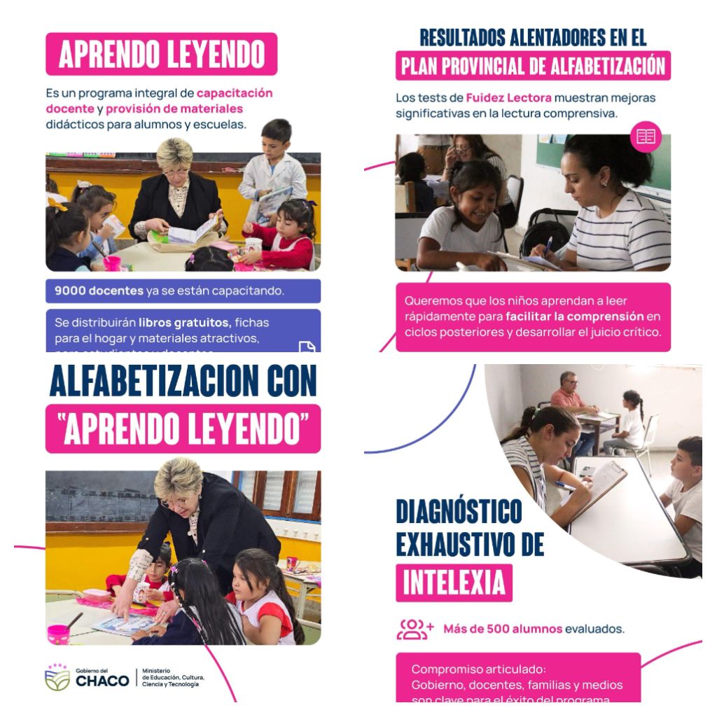 CHACO IMPLEMENTA EL PROGRAMA APRENDO LEYENDO: 