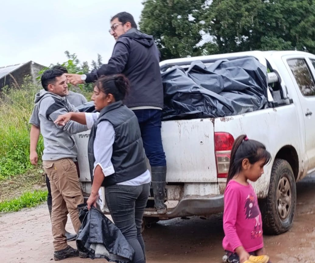 *EL GOBIERNO PROVINCIAL ASISTE A M&Aacute;S DE 500 FAMILIAS EN PAMPA DEL INDIO TRAS LAS INTENSAS LLUVIAS*