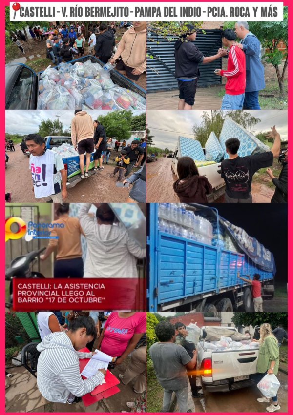 *CONTIN&Uacute;A LA ASISTENCIA DEL GOBIERNO PROVINCIAL EN LAS ZONAS AFECTADAS POR LAS LLUVIAS*