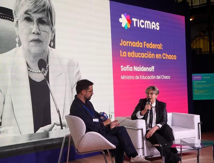 Bs. As: Naidenoff, en el espacio Ticmas de la Feria del Libro “Que los chaqueños puedan salir adelante de la mano de la educación