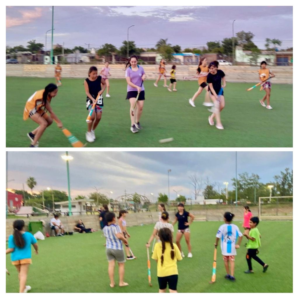 RESISTENCIA: CLASES DE HOCKEY EN EL PARQUE URBANO TIRO FEDERAL