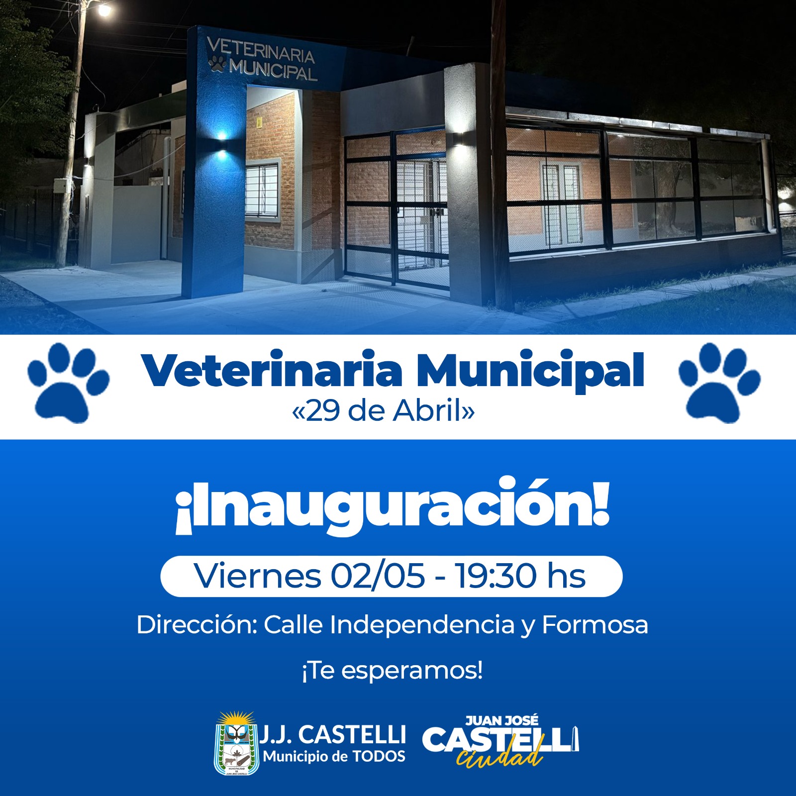 ¡Gran Inauguración! Veterinaria Municipal 