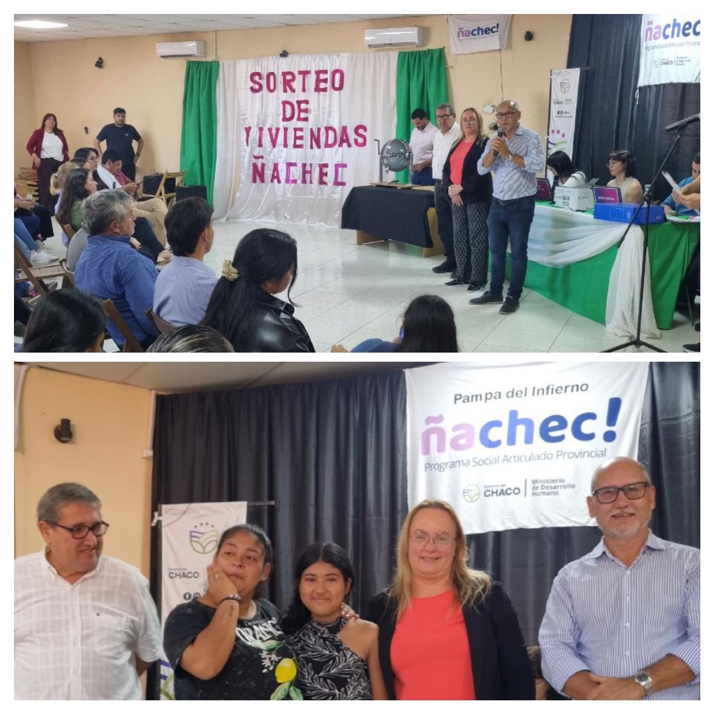 SE SORTEARON VIVIENDAS PARA FAMILIAS EN PAMPA DEL INFIERNO