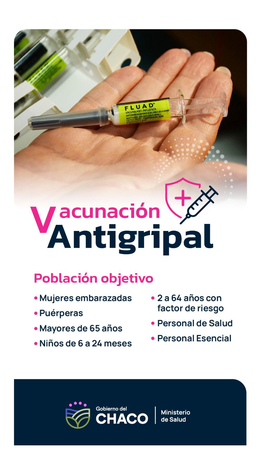 *VACUNACI&Oacute;N ANTIGRIPAL: SALUD RECUERDA LA IMPORTANCIA DE INMUNIZAR A LOS GRUPOS DE RIESGO*