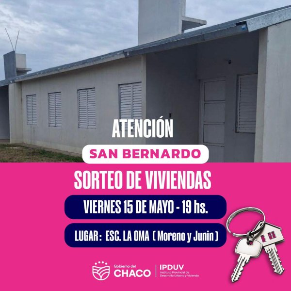 *EL IPDUV PUBLIC&Oacute; EL PADR&Oacute;N PROVISORIO PARA EL SORTEO DE VIVIENDAS EN SAN BERNARDO*