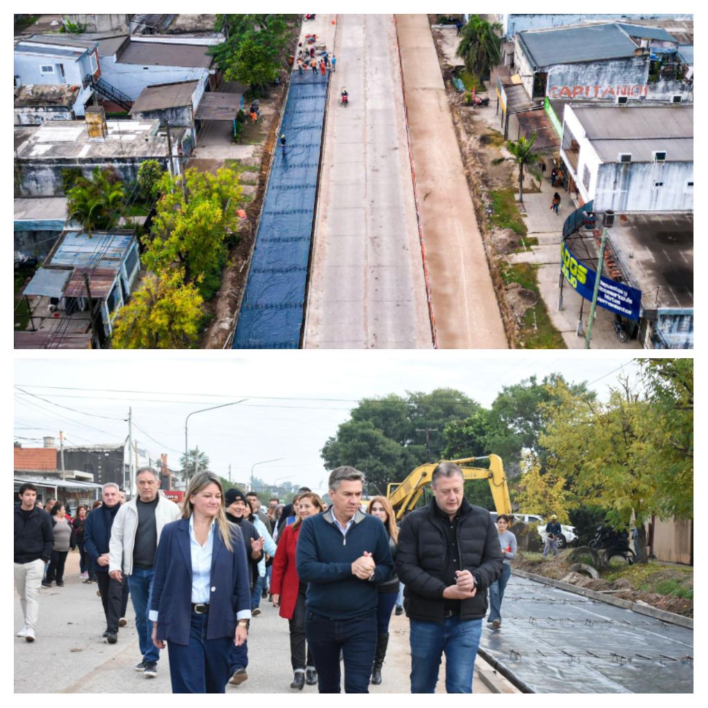 PLAN PROVINCIAL DE URBANIZACIÓN: EL GOBERNADOR ZDERO RECORRIÓ LAS OBRAS DE REPAVIMENTACIÓN DE LA AVENIDA 9 DE JULIO