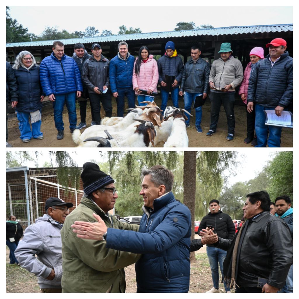 EL SAUZALITO: EL GOBERNADOR ZDERO ENTREGÓ REPRODUCTORES CAPRINOS PARA PROMOVER EL DESARROLLO GANADERO DE LA ZONA