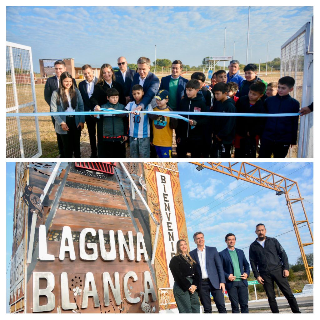 CON INAUGURACIÓN DE MÚLTIPLES OBRAS: ZDERO Y PANZARDI CELEBRARON UN NUEVO ANIVERSARIO DE LAGUNA BLANCA