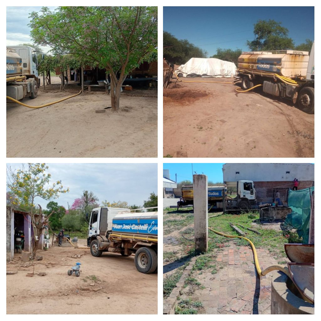 🚰 Asistencia con agua potable para vecinos de la ciudad, instituciones educativas y productores rurales