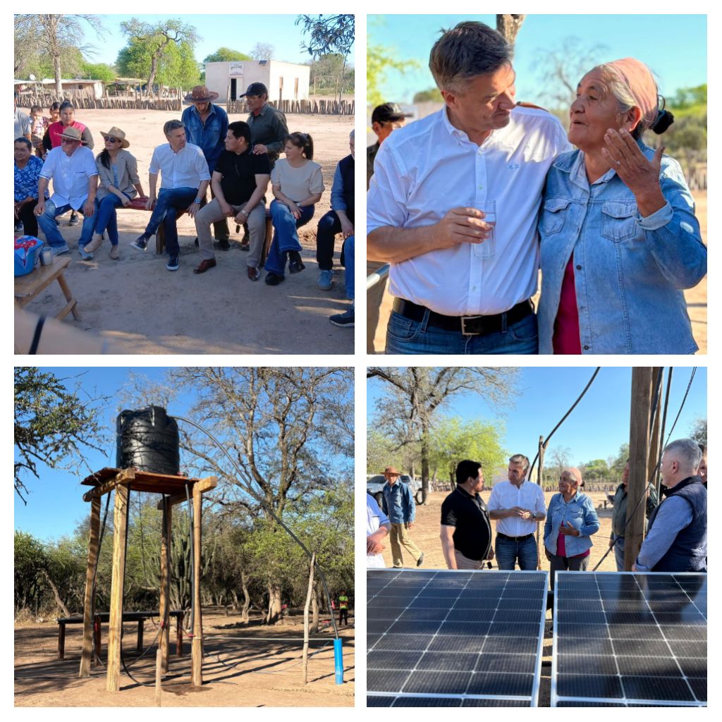 ZDERO CUMPLIÓ: LLEGÓ POR PRIMERA VEZ, EL AGUA POTABLE AL PARAJE EL CAUDILLO, EN EL IMPENETRABLE