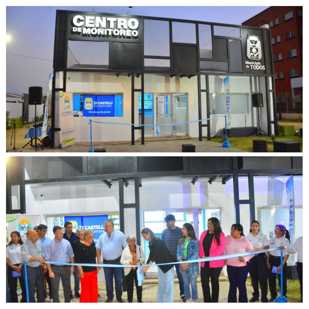 🔵⚪ CON RECURSOS PROPIOS , CASTELLI INAUGURÓ EL MODERNO CENTRO DE MONITOREO 📹👮‍♂️