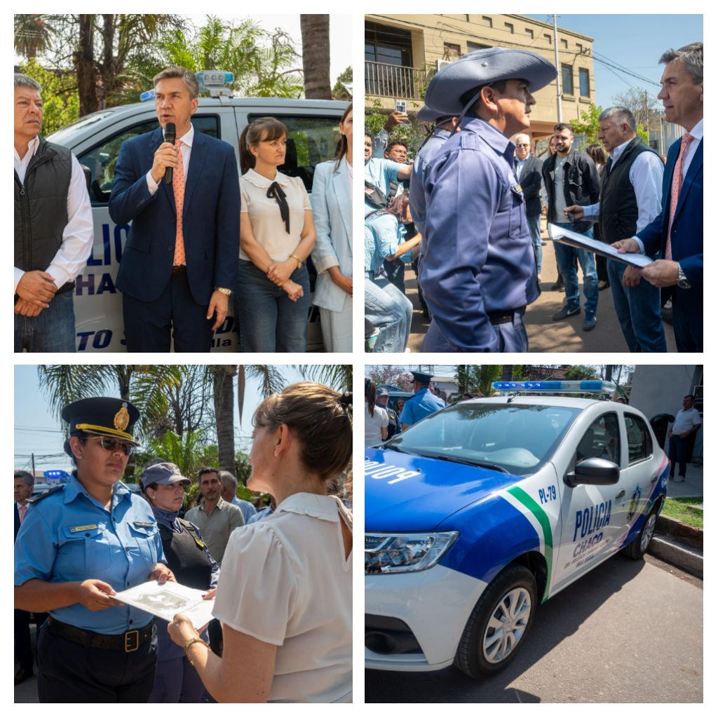 PLAN PROVINCIAL DE SEGURIDAD: SE ENTREGARON NUEVOS PATRULLEROS PARA VILLA ÁNGELA