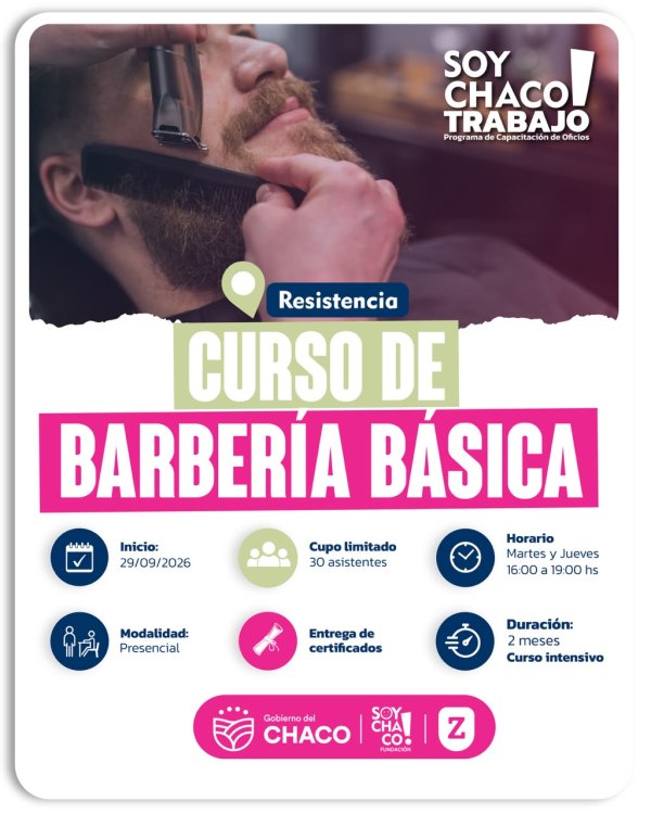*19 CLASES PARA APRENDER UN OFICIO: ABREN LAS INSCRIPCIONES A BARBER&Iacute;A B&Aacute;SICA*