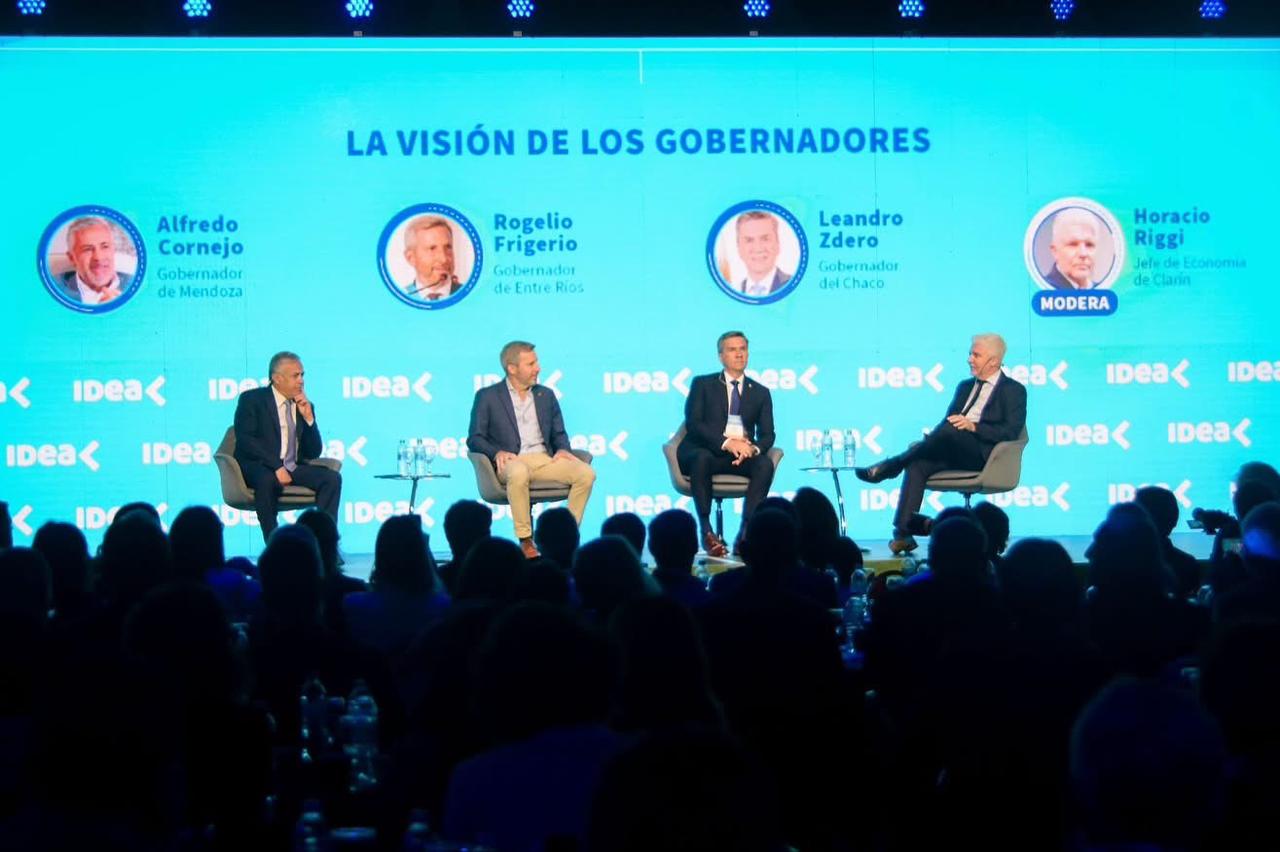 El gobernador zdero expuso en el panel 