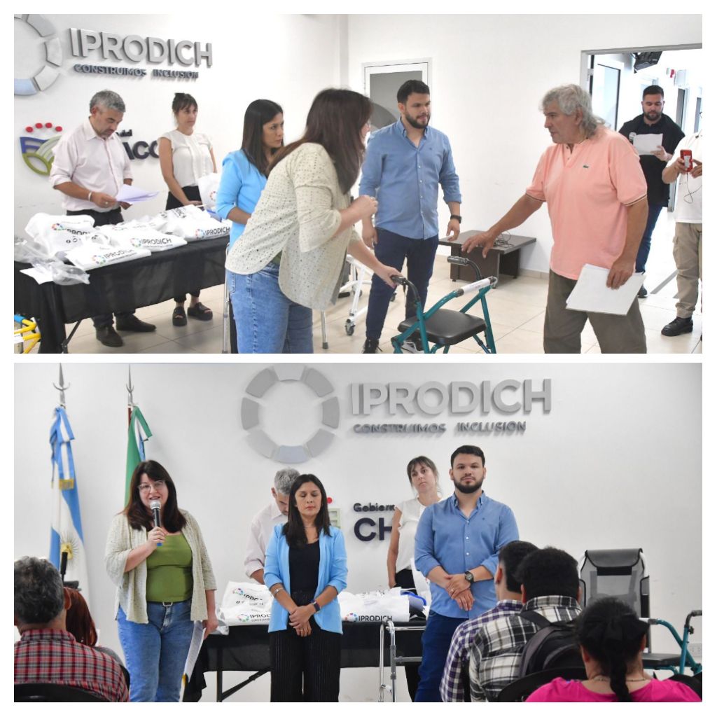 MÁS CALIDAD DE VIDA: IPRODICH ENTREGÓ AYUDAS TÉCNICAS A PERSONAS CON DISCAPACIDAD DEL GRAN RESISTENCIA