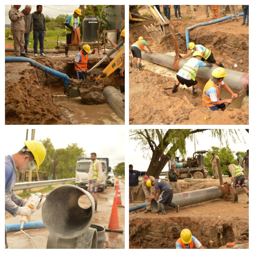 Sameep reparo el acueducto norte y normalizo el servicio en resistencia y barranqueras 