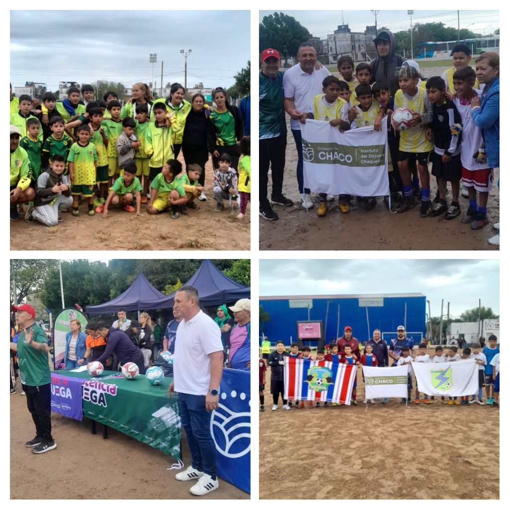 : resistencia juega : exito encuentro de futbol infantil en el club UPCP