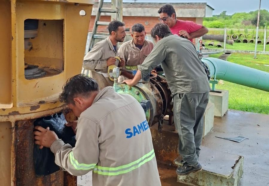 *sameep finalizó trabajos de mantenimiento en la en la escondida para optimizar el servicio de agua * 