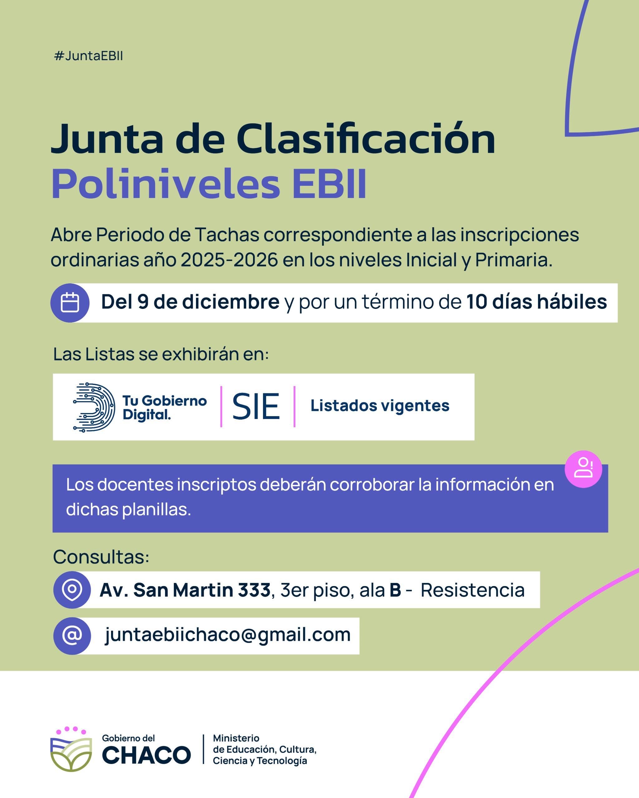 *ATENCIÓN DOCENTES DE PUEBLOS ORIGINARIOS: CONTINÚA El PERIODO DE TACHAS DE NIVELES INICIAL Y PRIMARIO*  